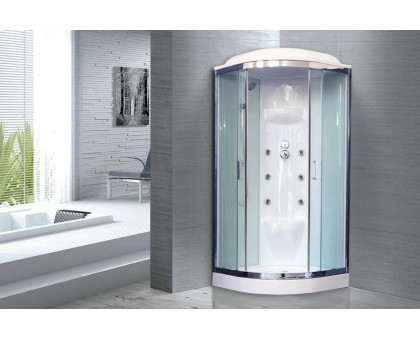 Душевая кабина Royal Bath RB 100HK7-WT-CH 100х100 см, с прозрачными стеклами