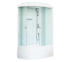 Душевая кабина Royal Bath RB 8120BK5-WC 120х80 см, с матовыми стеклами, правосторонняя