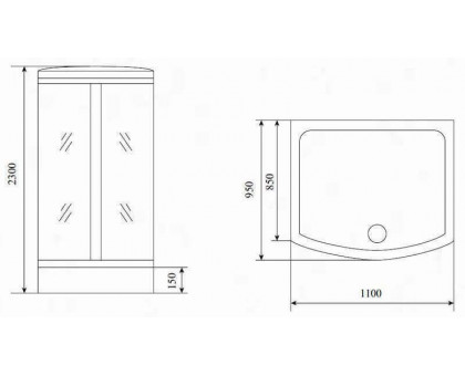 Душевая кабина Timo TL-1501