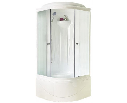 Душевая кабина Royal Bath RB 90BK1-M 90х90 см, с матовыми стеклами