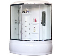 Душевая кабина Royal Bath RB 170ALP-T-CH 170х100 см, с прозрачными стеклами, левосторонняя