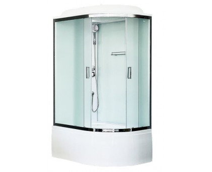 Душевая кабина Royal Bath RB 8120BK5-WC-CH 120х80 см, с матовыми стеклами, левосторонняя