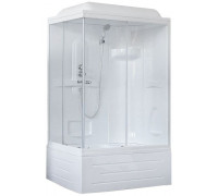 Душевая кабина Royal Bath RB 8100BP1-T 100х80 см, с прозрачными стеклами, правосторонняя