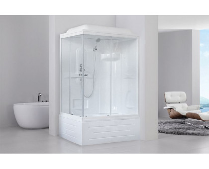 Душевая кабина Royal Bath RB 8100BP1-T 100х80 см, с прозрачными стеклами, правосторонняя