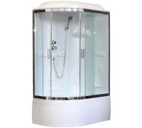 Душевая кабина Royal Bath RB 8120BK1-T-CH 120х80 см, с прозрачными стеклами, правосторонняя