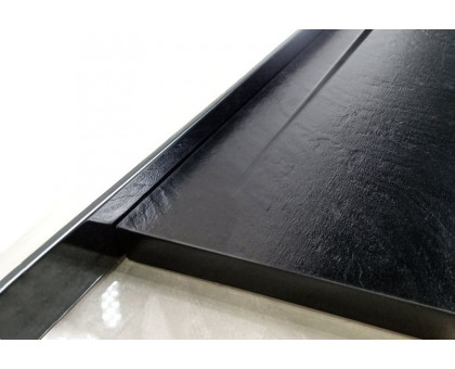 Душевой поддон WeltWasser WW TRS 10080 STONE-BL 100х80 см черный с сифоном