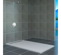 Душевой поддон RGW STM-W 80x120 см, прямоугольный, искусственный камень, белый