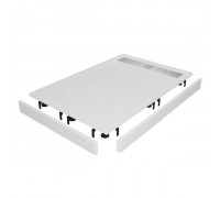 Душевой поддон RGW STM-W 90x100 см, прямоугольный, искусственный камень, белый (Комплект)