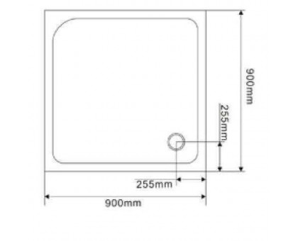 Душевой угол Wasserfalle F 2005 90х90