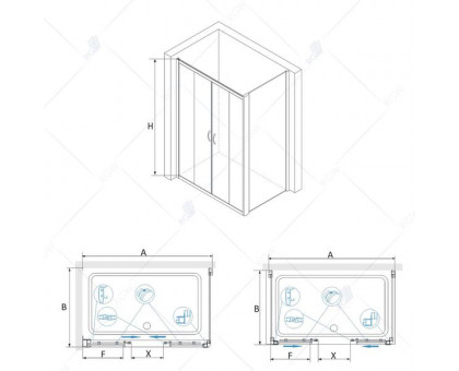 Душевой уголок RGW PA-41 (PA-11 + Z-050-2) 200x80, матовое стекло