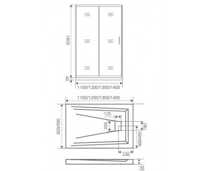 Душевое ограждение Good Door INFINITY WTW-130-C-CH 130 см