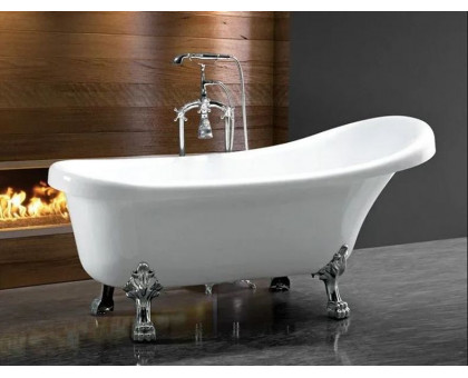 Ванна акриловая Cerutti SPA C-2014 150х75 см комплектация в цвете хром